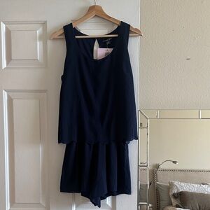 Navy Sleeveless Romper